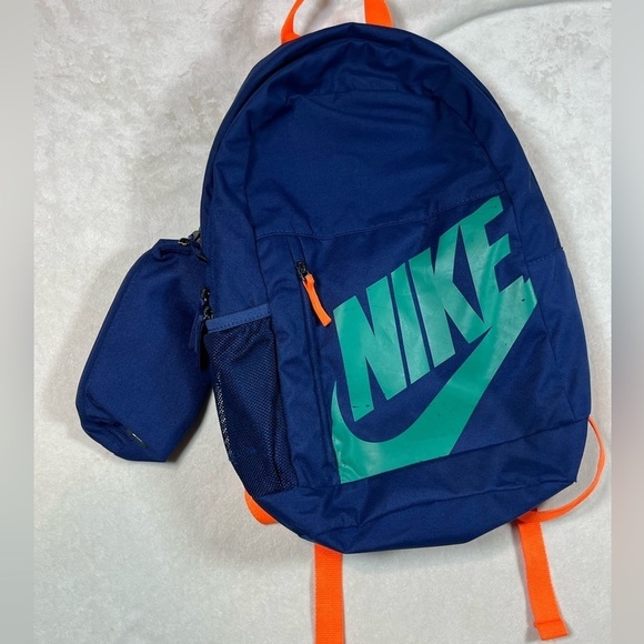 Nike Retro 72 Navy Green Classic Backpack Vintage - Picture 5 of 8